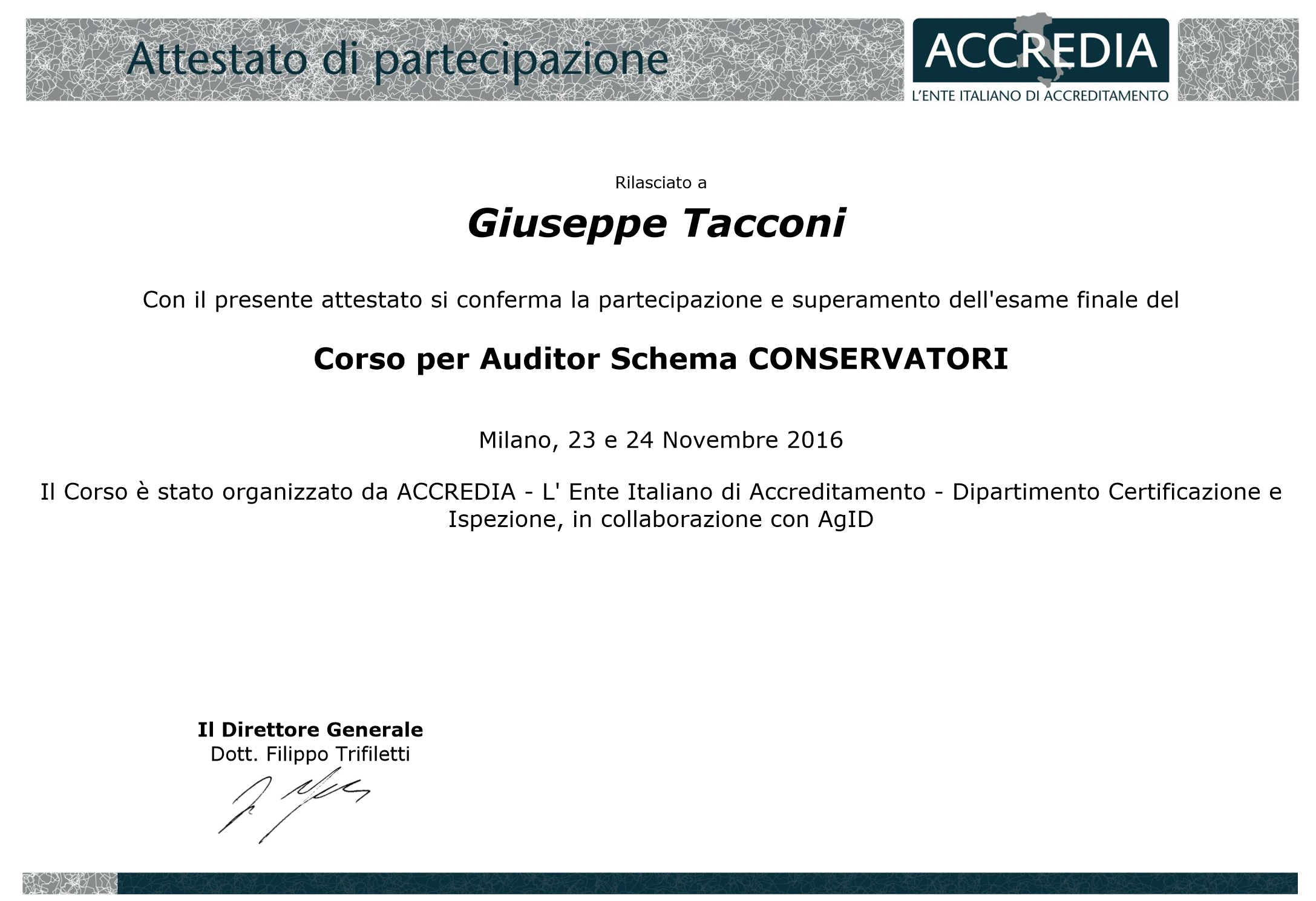Accredia-Conservatori